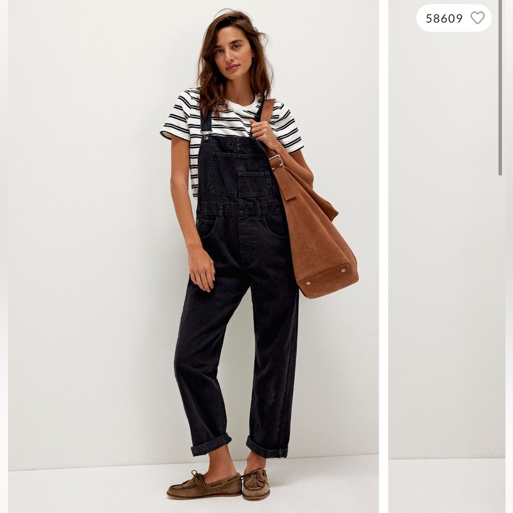 We the Free Ziggy Overalls - Mineral Black